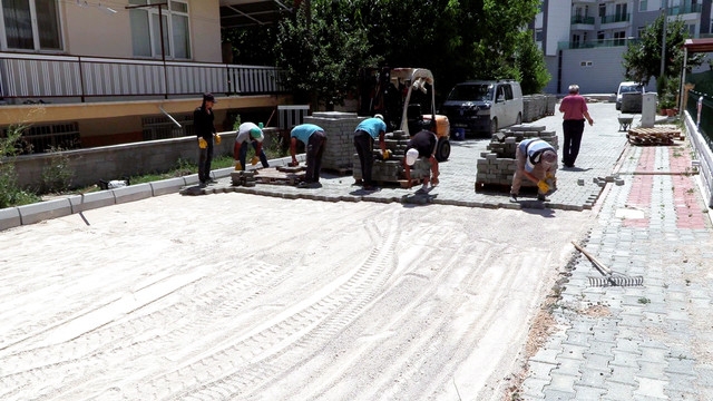 Çünür’e 100 bin metrekarelik kilit parke taşı döşemesi
