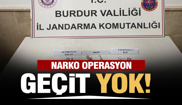 BURDUR'DA NARKO OPERASYON